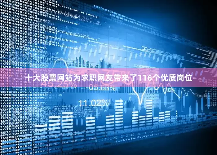 十大股票网站为求职网友带来了116个优质岗位